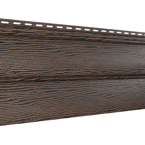 Сайдинг U-Plast ПВХ Тимберблок Дуб Мореный