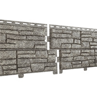 Фасадная панель U-Plast ПВХ Стоун Хаус Сланец Бежевый