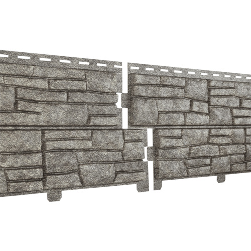 Фасадная панель U-Plast ПВХ Стоун Хаус Сланец Бежевый