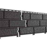 Фасадная панель U-Plast ПВХ Стоун Хаус Кирпич Коричневый