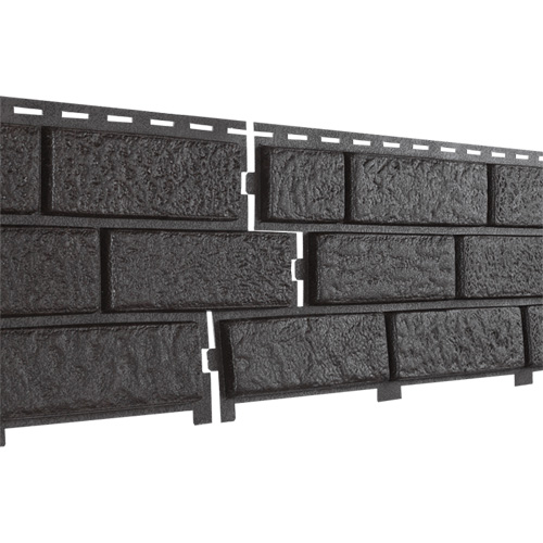 Фасадная панель U-Plast ПВХ Стоун Хаус Кирпич Коричневый