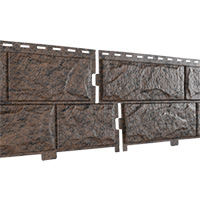 Фасадная панель U-Plast ПВХ Стоун Хаус Камень Жженый