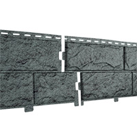 Фасадная панель U-Plast ПВХ Стоун Хаус Камень Изумрудный