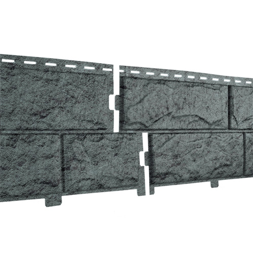 Фасадная панель U-Plast ПВХ Стоун Хаус Камень Изумрудный