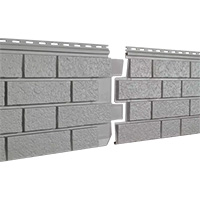 Фасадная панель U-Plast ПВХ Стоун Хаус S-Lock Клинкер Нордик Дым