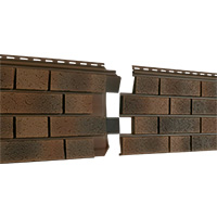 Фасадная панель U-Plast ПВХ Стоун Хаус S-Lock Клинкер Нордик Лава