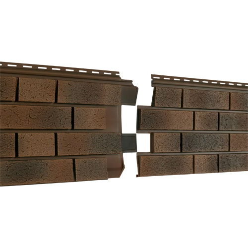 Фасадная панель U-Plast ПВХ Стоун Хаус S-Lock Клинкер Нордик Лава