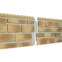 Фасадная панель U-Plast ПВХ Стоун Хаус S-Lock Таганай Дикий