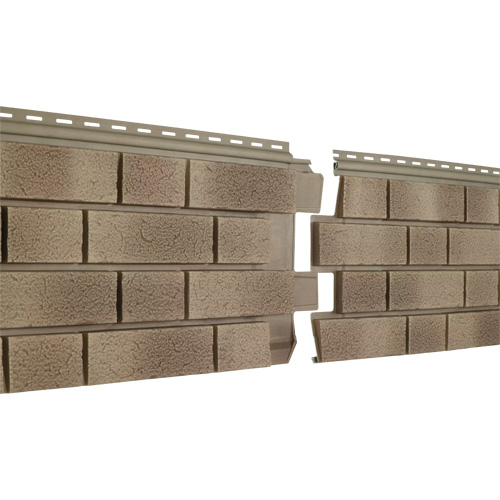 Фасадная панель U-Plast ПВХ Стоун Хаус S-Lock Клинкер Балтик Пустыня