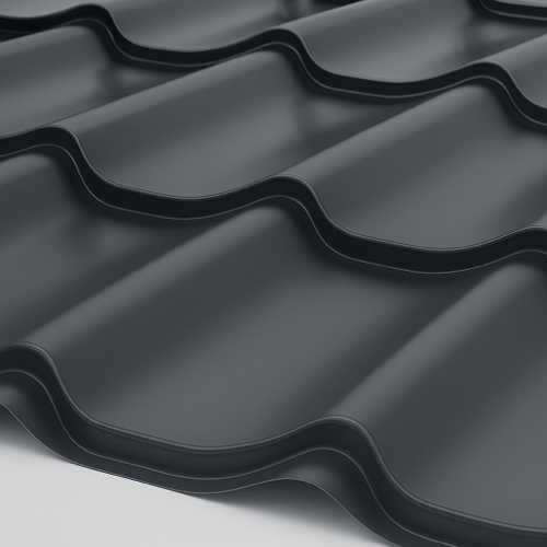 Металлочерепица Супермонтеррей Глянец 0,7 мм RAL 7024