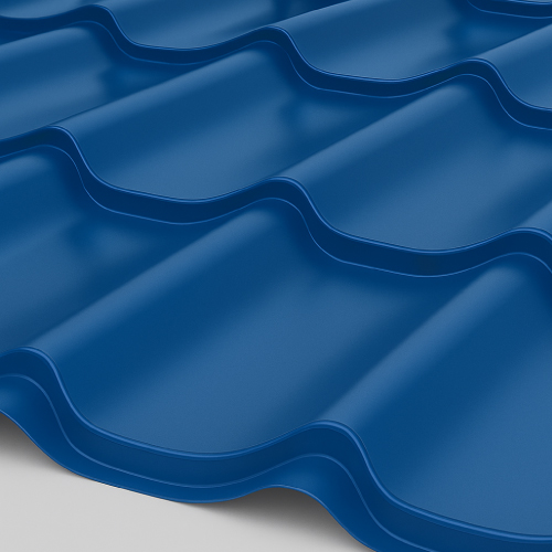 Металлочерепица Супермонтеррей Глянец 0,7 мм RAL 5005