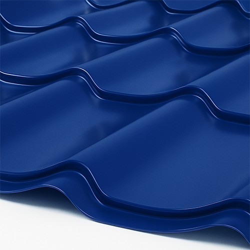 Металлочерепица Супермонтеррей Глянец 0,7 мм RAL 5002