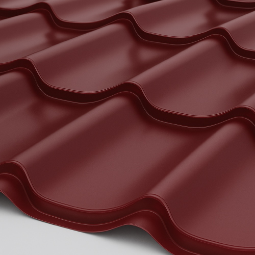 Металлочерепица Супермонтеррей Глянец 0,7 мм RAL 3005