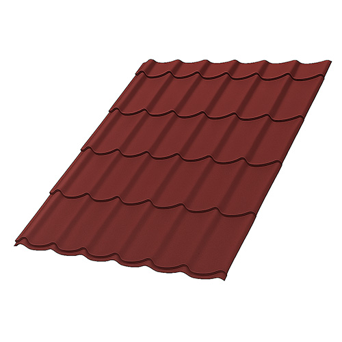 Металлочерепица Супермонтеррей MATT 0,5 мм RAL 3005