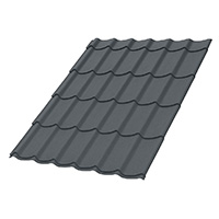 Металлочерепица Супермонтеррей MATT 0,5 мм RAL 7024