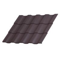 Металлочерепица Панорама MATT 0,5 мм RAL 8017