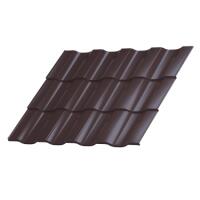 Металлочерепица Панорама Глянец 0,5 мм RAL 8017