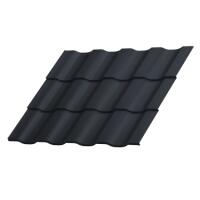 Металлочерепица Панорама Глянец 0,5 мм RAL 9005