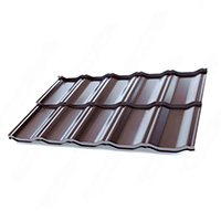 Металлочерепица Венеция Глянец 0,45 мм RAL 8017