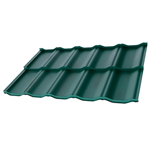 Металлочерепица Венеция MATT 0,45 мм RAL 6005