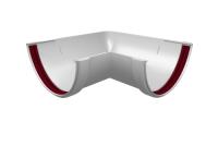 Угол желоба 90° ПВХ GrandLine 120х90 Белый