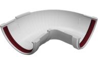 Угол желоба состав. 90-150° ПВХ GrandLine 120х90 Белый