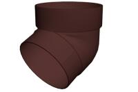 Колено трубы 67° ПВХ GrandLine 120х90 Шоколад