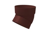 Колено трубы 45° ПВХ GrandLine 135х90 Шоколадный (RAL 8017)