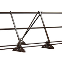 Ограждение кровельное со снегозадержателем Grand Line 0,9х3м RAL 8017