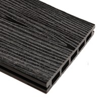 Террасная доска EcoLine МПК Дерево 3D 3000х150х18 Графит