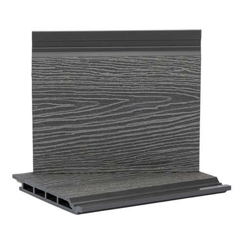 Фасадная композитная панель EcoLine Decking МПК Серый 3000х140х16