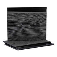 Фасадная композитная панель EcoLine Decking МПК Графит 3000х140х16