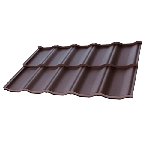 Металлочерепица Венеция MATT 0.43 мм RAL 8017