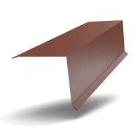 Планка торцевая 120х95х2000 ПЭ 0.45мм RAL8017