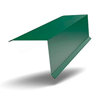 Планка торцевая 120х95х2000 ПЭ MATT 0.45мм RAL6005