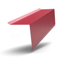 Планка торцевая 120х95х2000 ПЭ MATT 0.45мм RAL3005