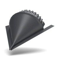 Заглушка конька круглого конусная 0.45мм ПЭ MATT RAL7024