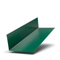 Планка примыкания верхняя 250х147х2000 0.45мм ПЭ RAL6005