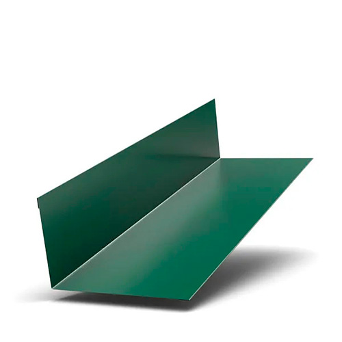 Планка примыкания верхняя 250х147х2000 0.45мм ПЭ RAL6005