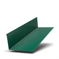 Планка примыкания верхняя 250х147х2000 0.45мм ПЭ MATT RAL6005