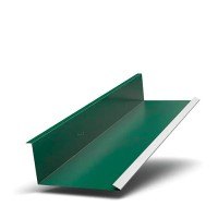 Планка примыкания нижняя 250х122х2000 0.45мм ПЭ RAL6005