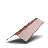 Планка конька фигурного 100х100х2000 0.45мм ПЭ RAL8017
