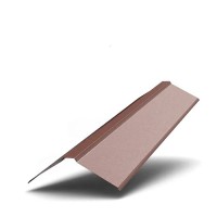 Планка конька фигурного 100х100х2000 0.45мм ПЭ MATT RAL8017