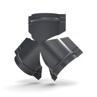 Y-образный тройник для круглого конька R80 0.45мм ПЭ RAL7024
