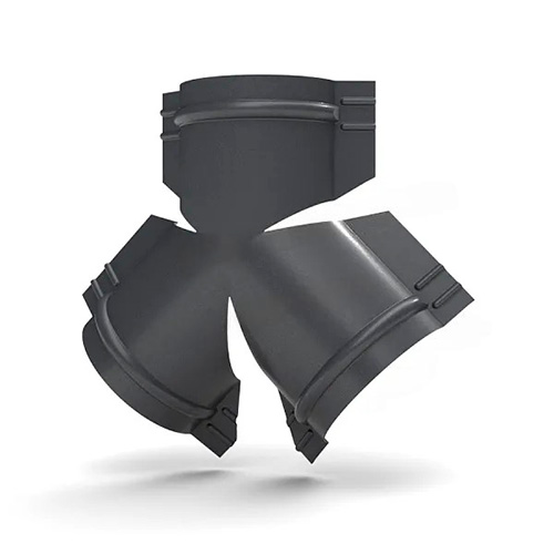 Y-образный тройник для круглого конька R80 0.45мм ПЭ MATT RAL7024