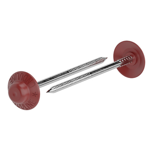 Гвозди Onduline с литыми шляпками 75 мм Красные