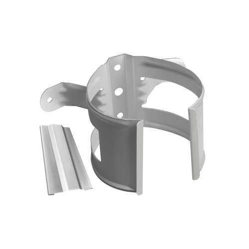 Кронштейн трубы на дерево Металл GrandLine 125х90 Белый (RAL 9003)