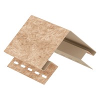 Наружный угол U-Plast Стоун-хаус Кварцит Темно-бежевый