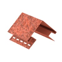 Наружный угол U-Plast Стоун-хаус Кирпич Красный