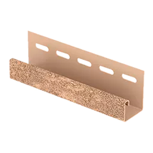 J-планка U-Plast Стоун-хаус Кирпич Бежевый